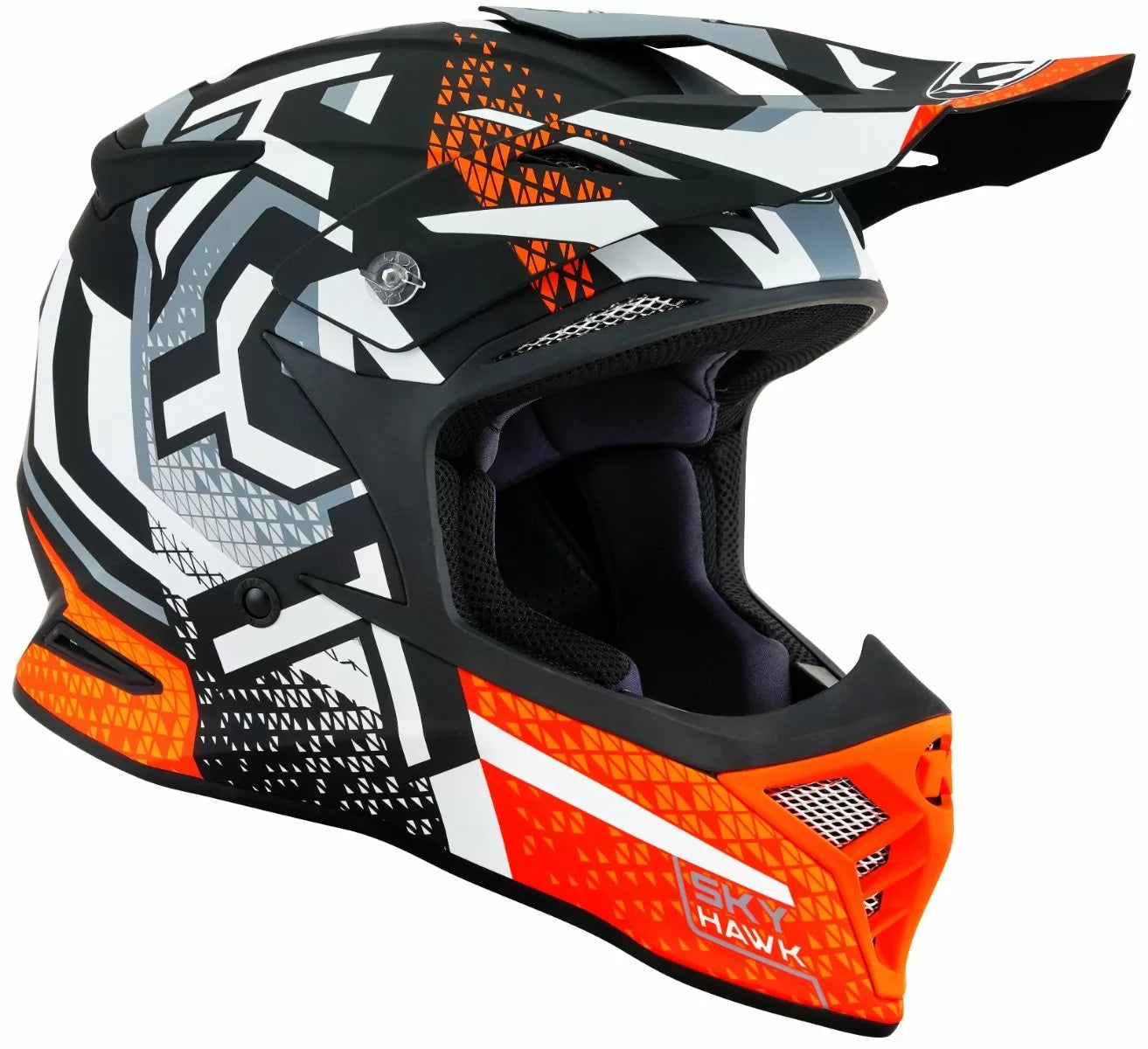 CASCO KYT SKYHAWK HYPERFLOW MATT GREY/ORANGE