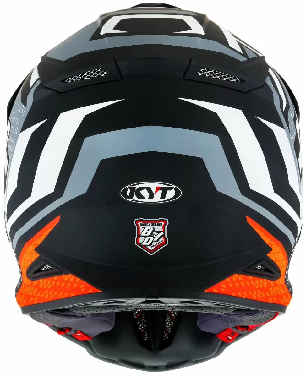 CASCO KYT SKYHAWK HYPERFLOW MATT GREY/ORANGE