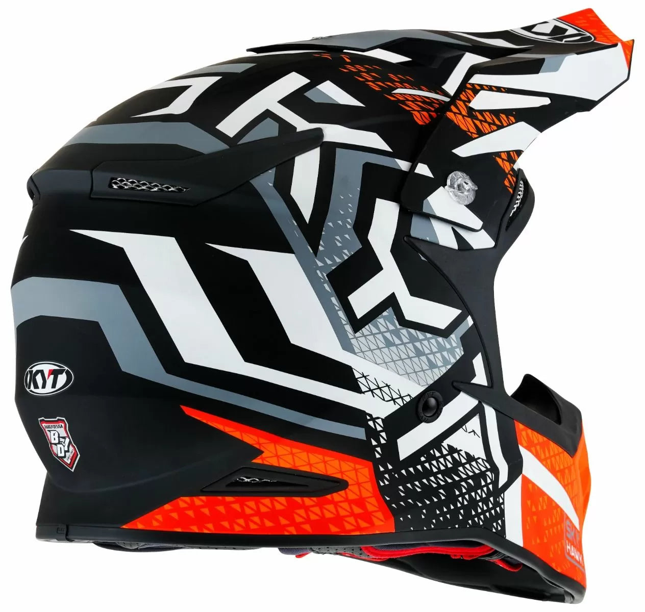 CASCO KYT SKYHAWK HYPERFLOW MATT GREY/ORANGE