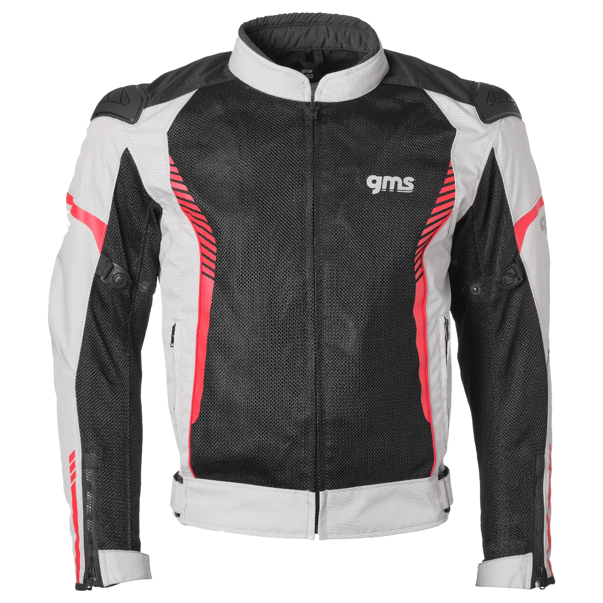 CHAQUETA GMS SAMU MESH JACKET BEIGE/BLACK/RED