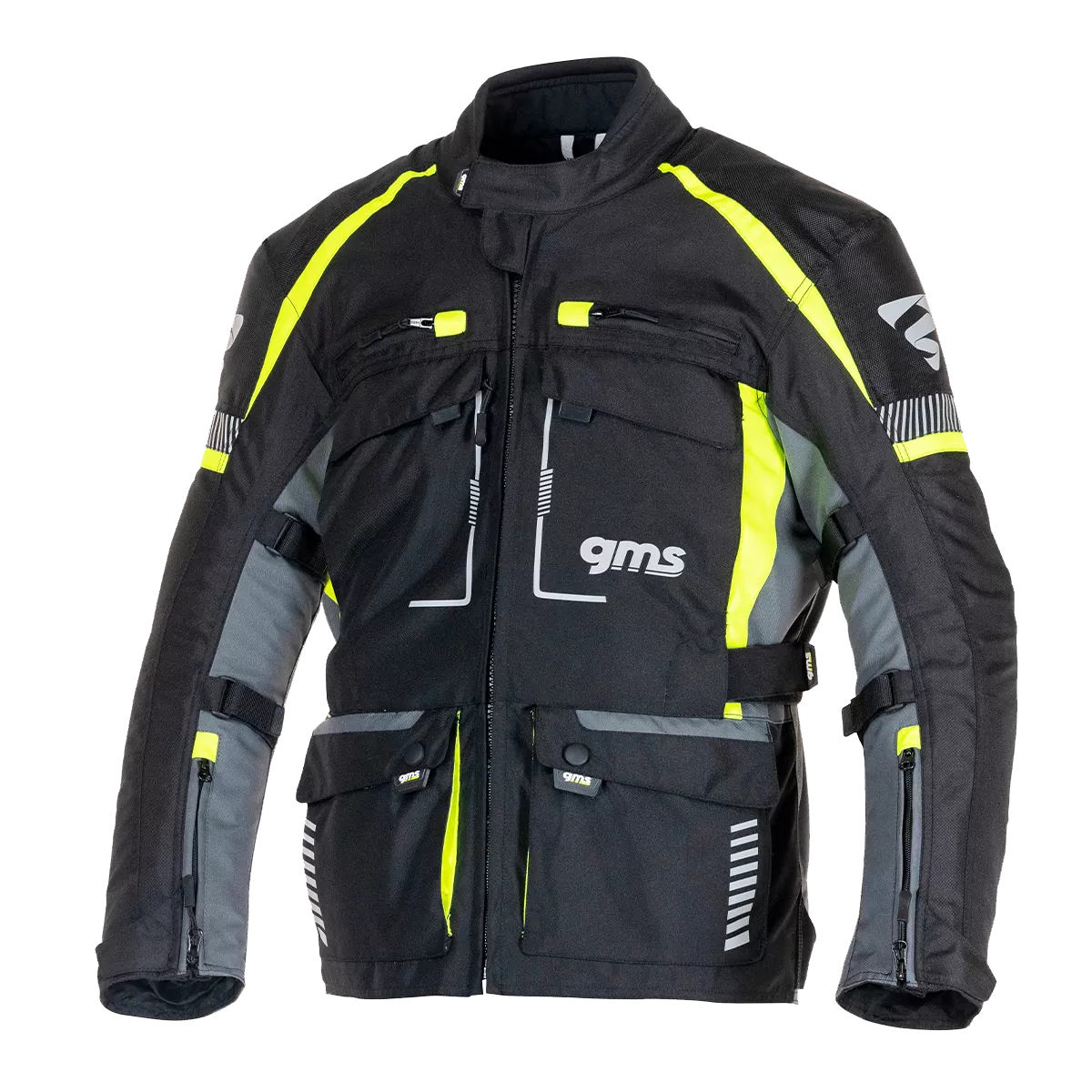 CHAQUETA GMS  EVEREST JACKET BLACK/ANTHRACITE/YELLOW